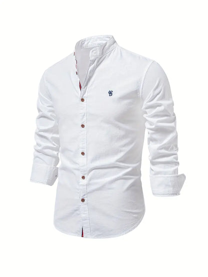 Chemise légère à manches longues coupe ajustée pour homme