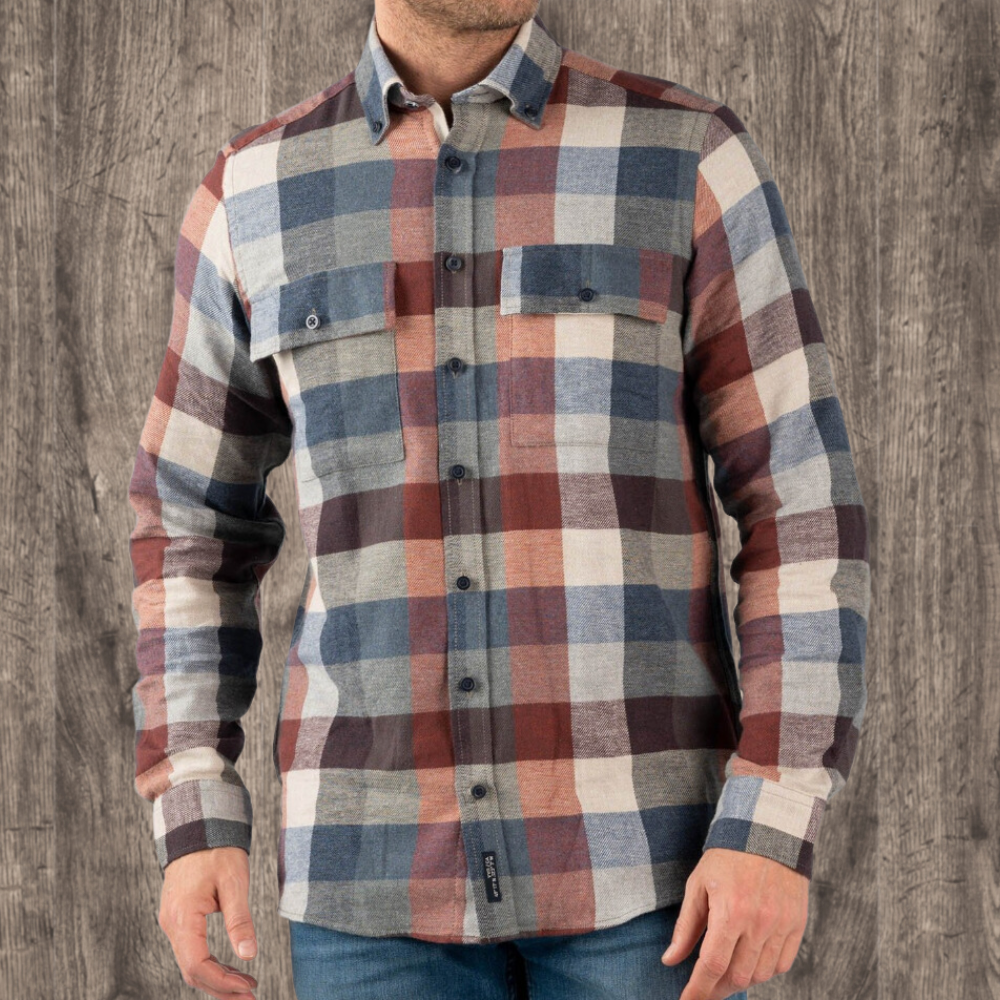 TOBI - Ultraweiches Winterhemd für Männer - IdealeKleiden