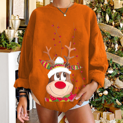 Pull de Noël femme motif renne