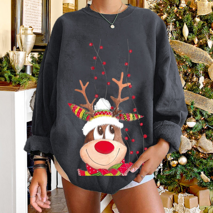 Pull de Noël femme motif renne