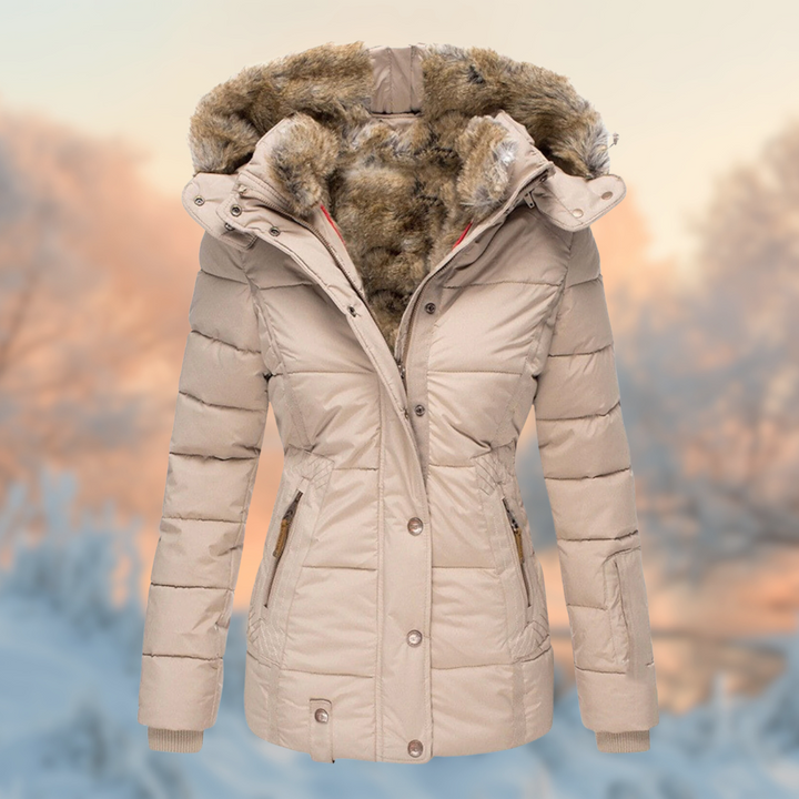 Warme Winterjacke Plüschgefüllt - IdealeKleiden