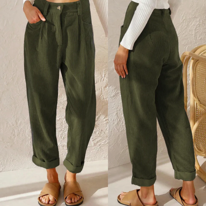 Pantalon de printemps stylé Coupe ajustée élégante
