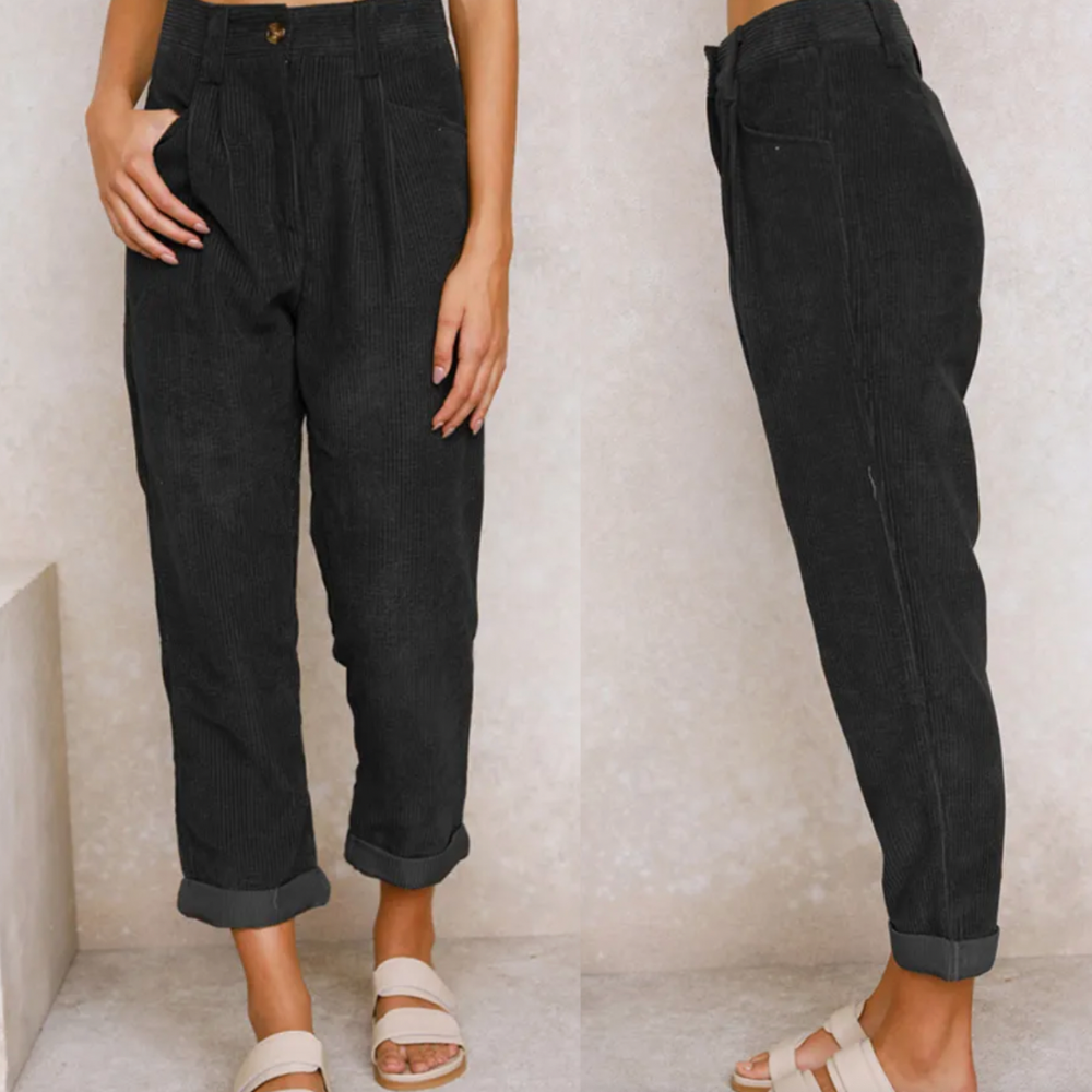 Pantalon de printemps stylé Coupe ajustée élégante