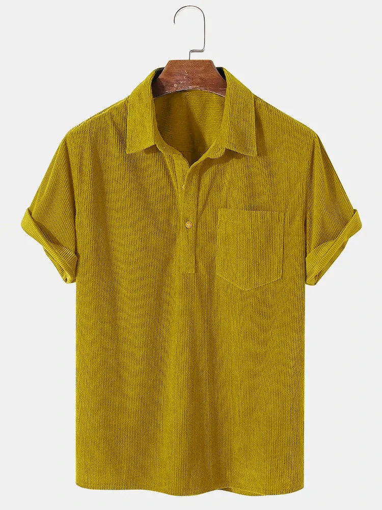Polo pour homme à manches courtes coupe décontractée