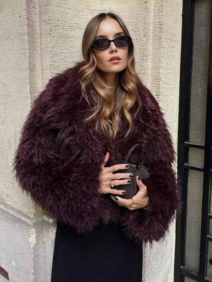 Faux-Fell-Jacke Damen Elegant - IdealeKleiden