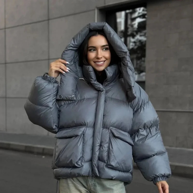 Veste à capuche douillette chaude et confortable