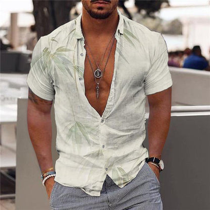 Chemise légère en bambou pour homme avec boutons