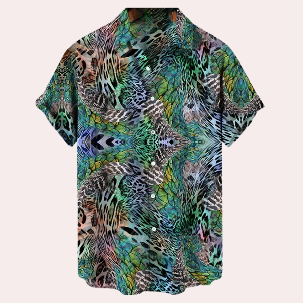 Chemise d'été à manches courtes, légère, imprimée