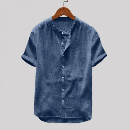 Chemise d'été légère en coton à manches courtes