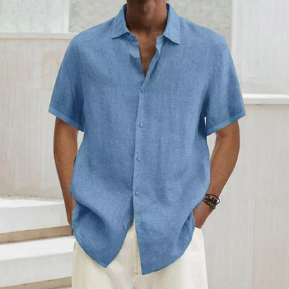 Chemise d'été légère en coton à boutons