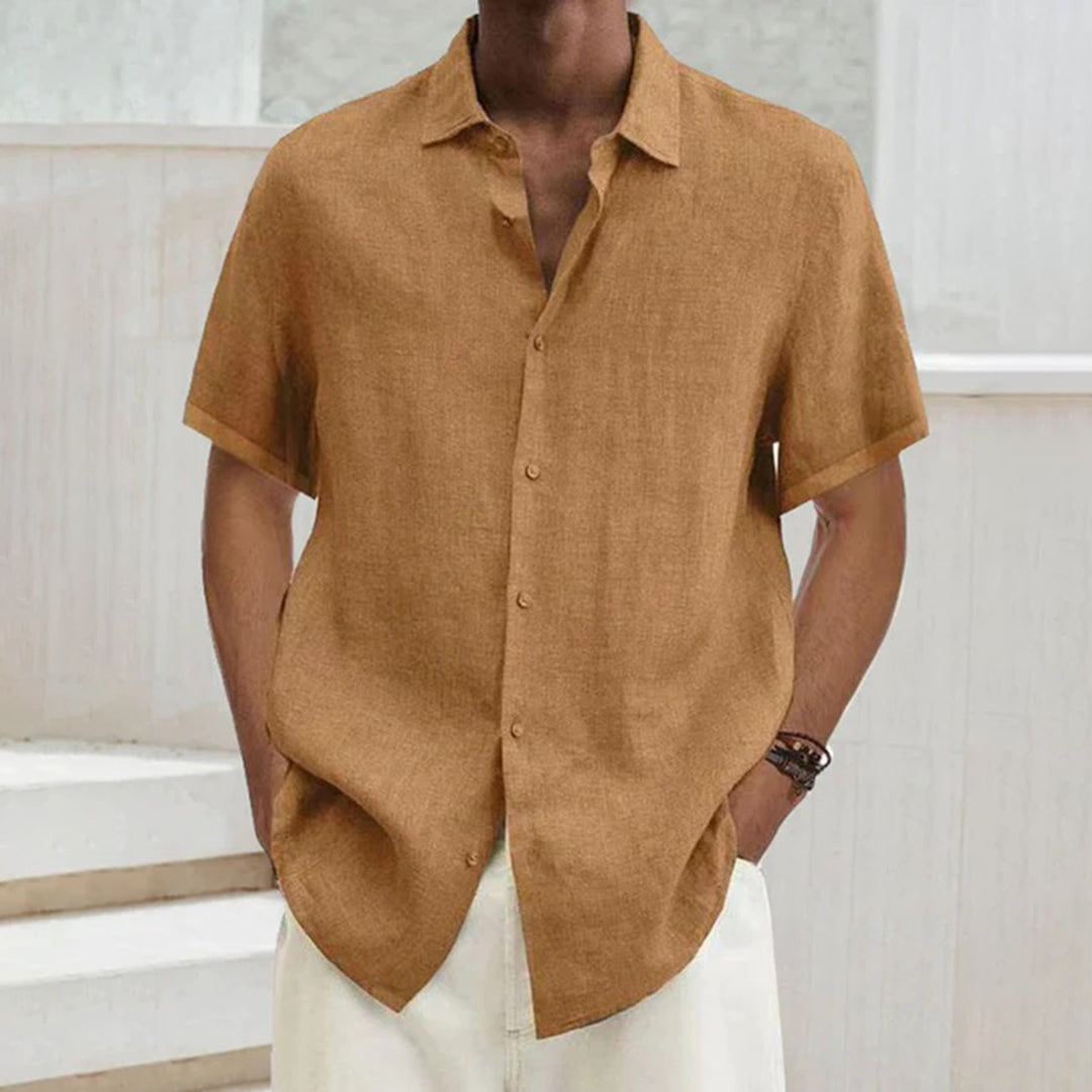 Chemise d'été légère en coton à boutons