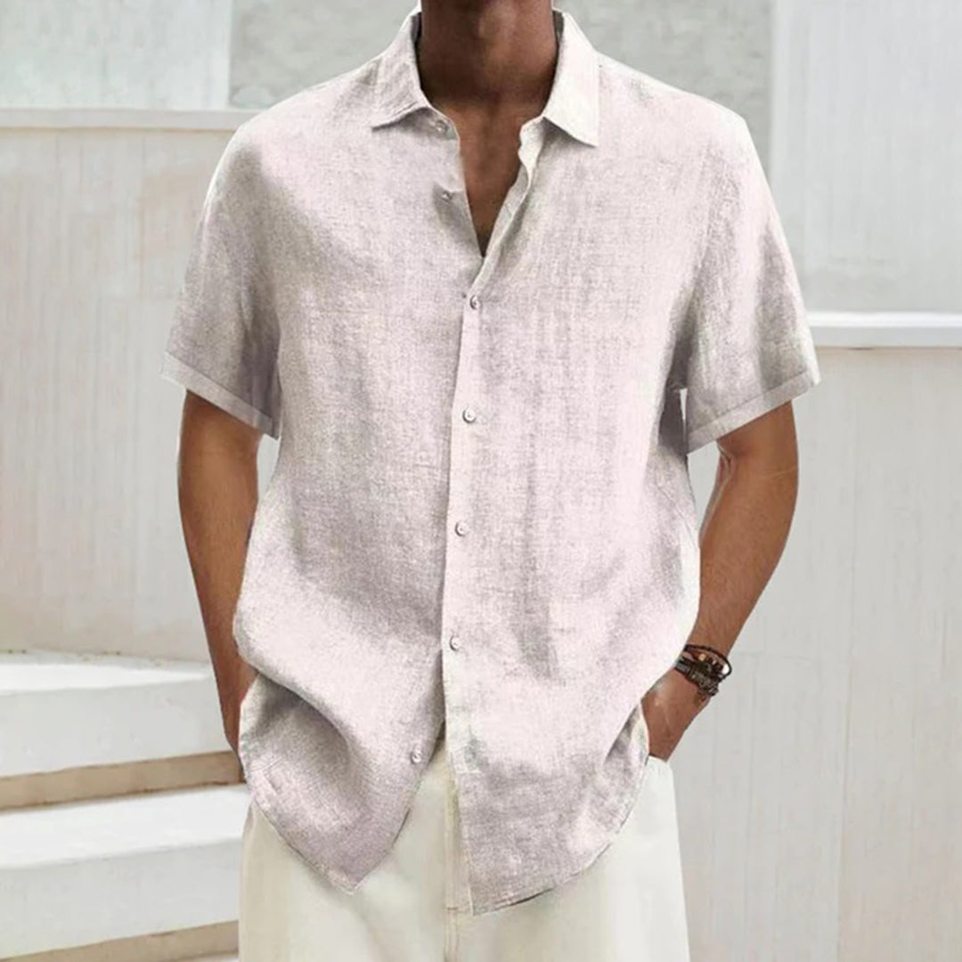Chemise d'été légère en coton à boutons