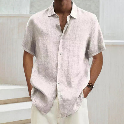 Chemise d'été légère en coton à boutons