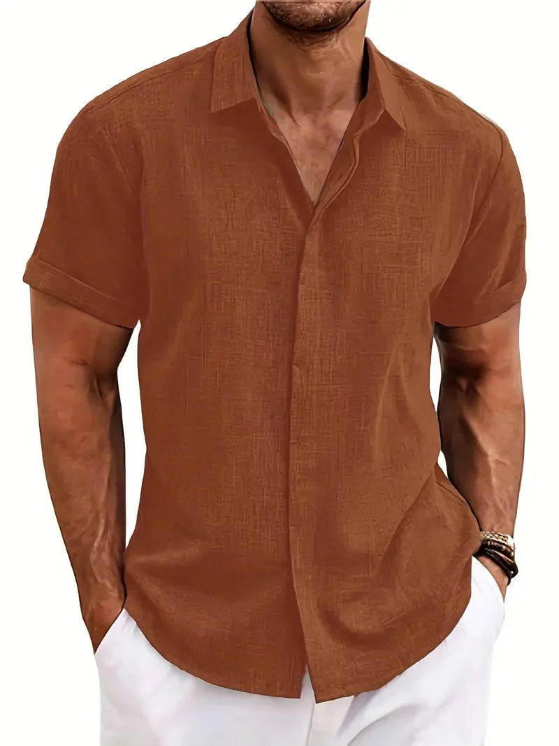 Chemise d'été légère et respirante pour homme