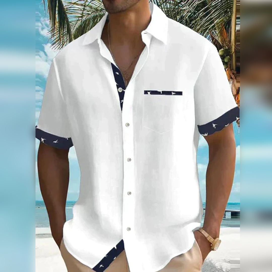 Chemise d'été légère pour homme Manches courtes