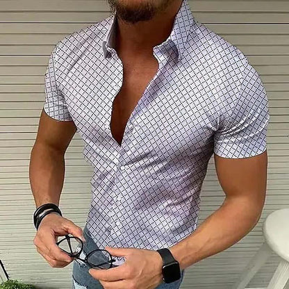 Chemise homme slim fit boutons moderne