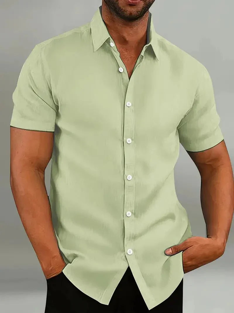 Chemise à manches courtes pour homme Sportive Respirante