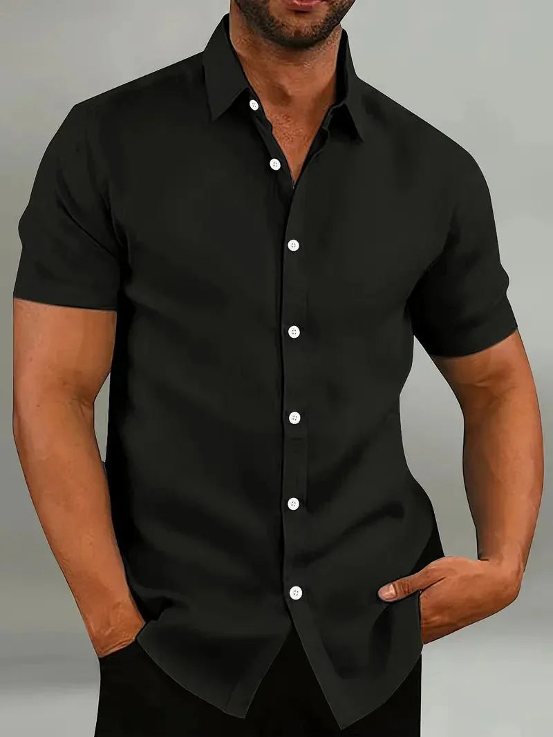 Chemise à manches courtes pour homme Sportive Respirante