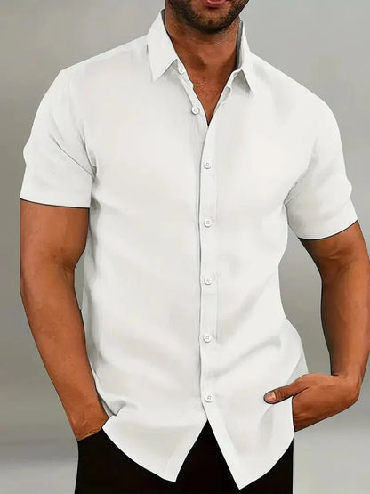 Chemise à manches courtes pour homme Sportive Respirante