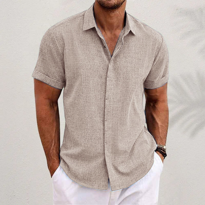 Chemise légère pour homme avec col et boutons
