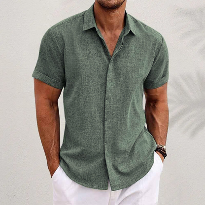 Chemise légère pour homme avec col et boutons
