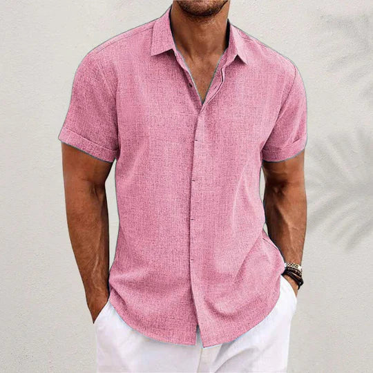 Chemise légère pour homme avec col et boutons