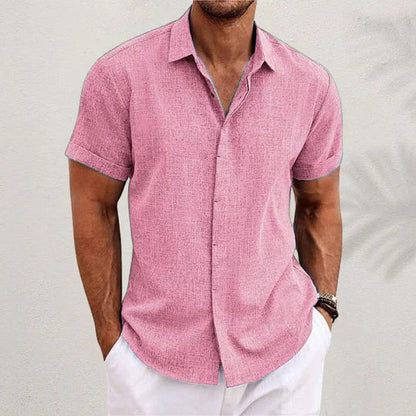 Chemise légère pour homme avec col et boutons