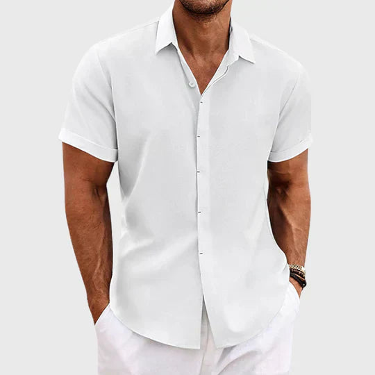 Chemise légère pour homme avec col et boutons