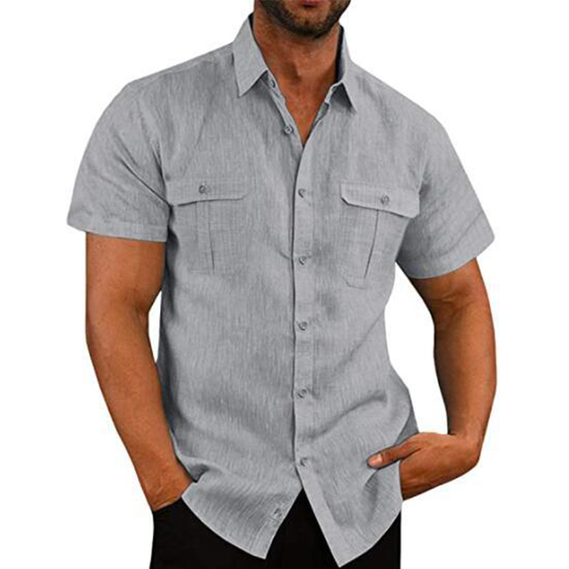 Polo homme à manches courtes avec boutons