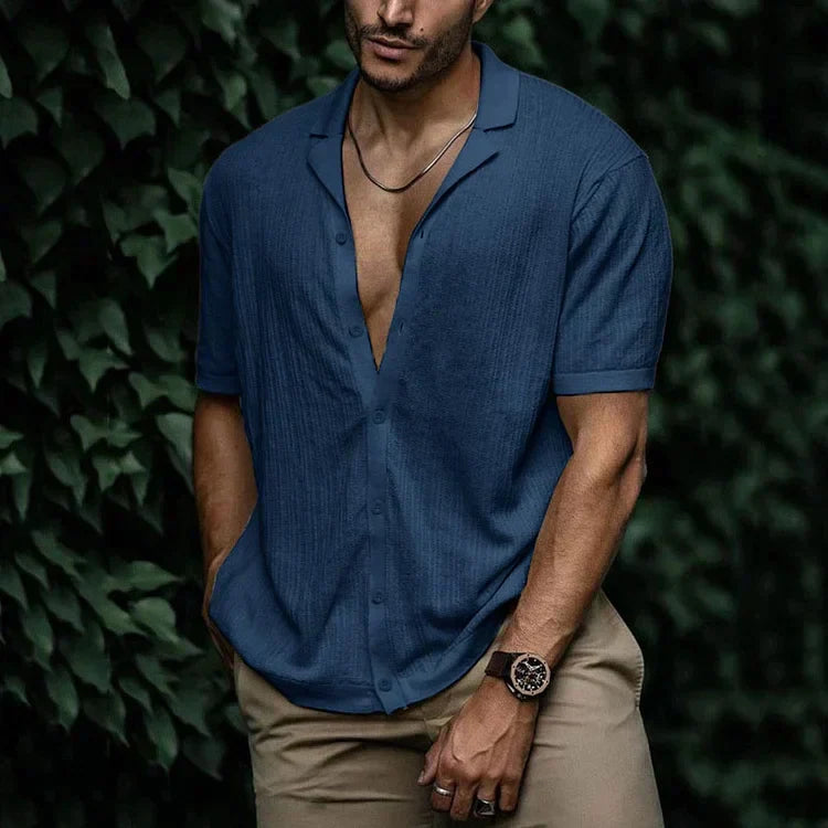 Polo homme léger avec boutons