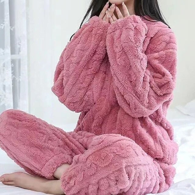 Weiches Pyjama-Set 2-teilig Damen - IdealeKleiden