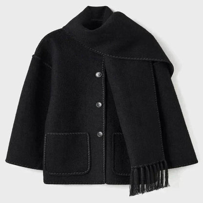 Femmes Veste d'hiver Écharpe Moderne Élégant