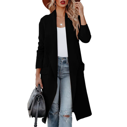 Élégant manteau en daim pour femme Mode d'hiver