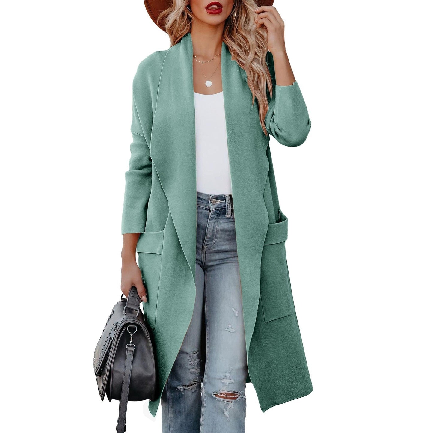 Élégant manteau en daim pour femme Mode d'hiver