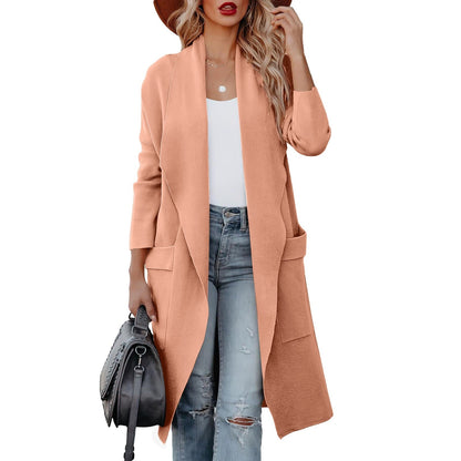 Élégant manteau en daim pour femme Mode d'hiver
