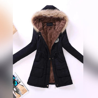 Parka d'hiver femme chaud confortable isolé