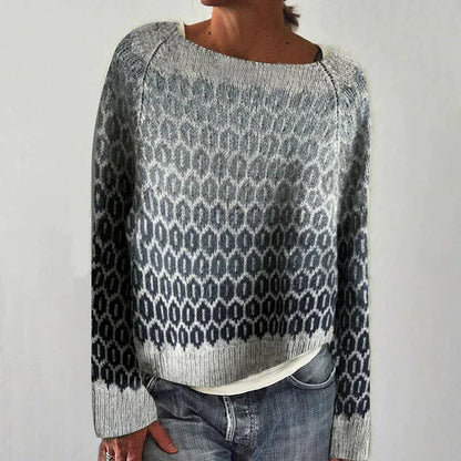 Pull élégant gris pour femme