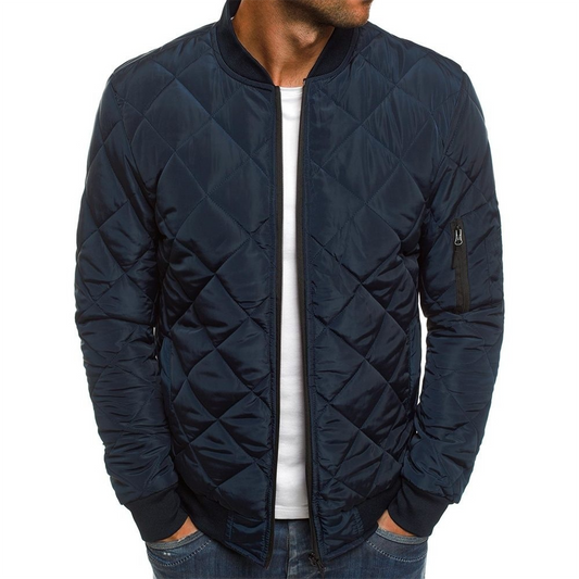 Bequeme Bomberjacke Männer Reißverschluss Taschen - IdealeKleiden