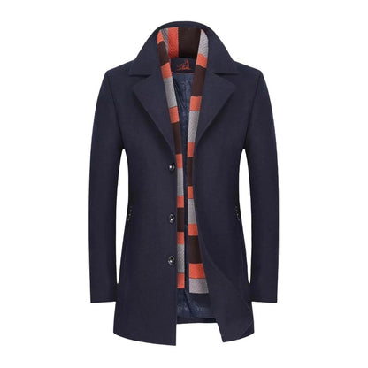 Élégant manteau pour homme avec col à revers