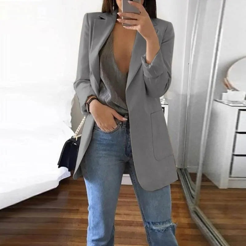 Blazer de streetwear tendance élégant et slim
