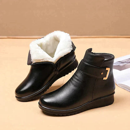 Bottes en cuir chaudes Hiver Polaire Antidérapantes