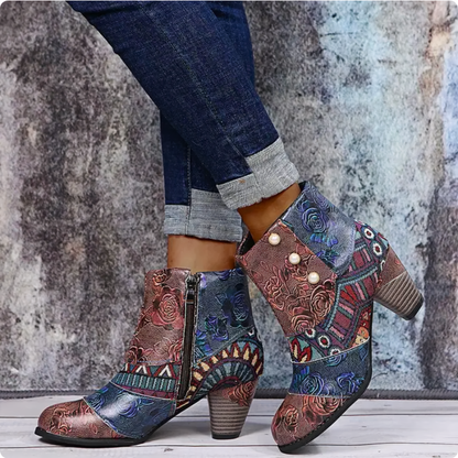 Bottes rétro chaussures femme