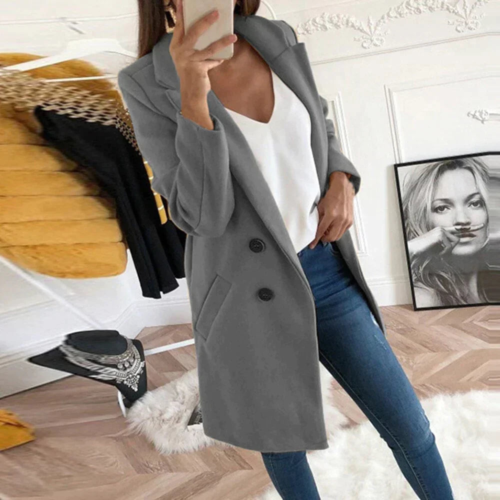 Manteau long élégant, chic professionnel
