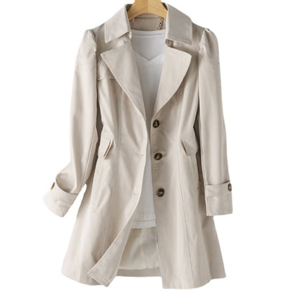 Long Trench-coat Coupe-vent Imperméable Élégant