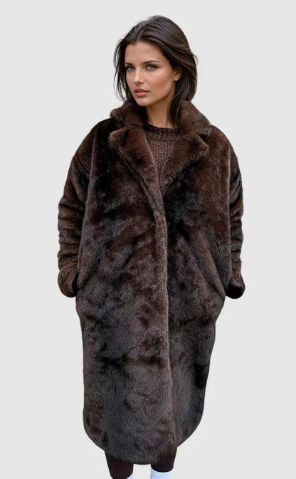 Blouson élégant en fausse fourrure pour femmes