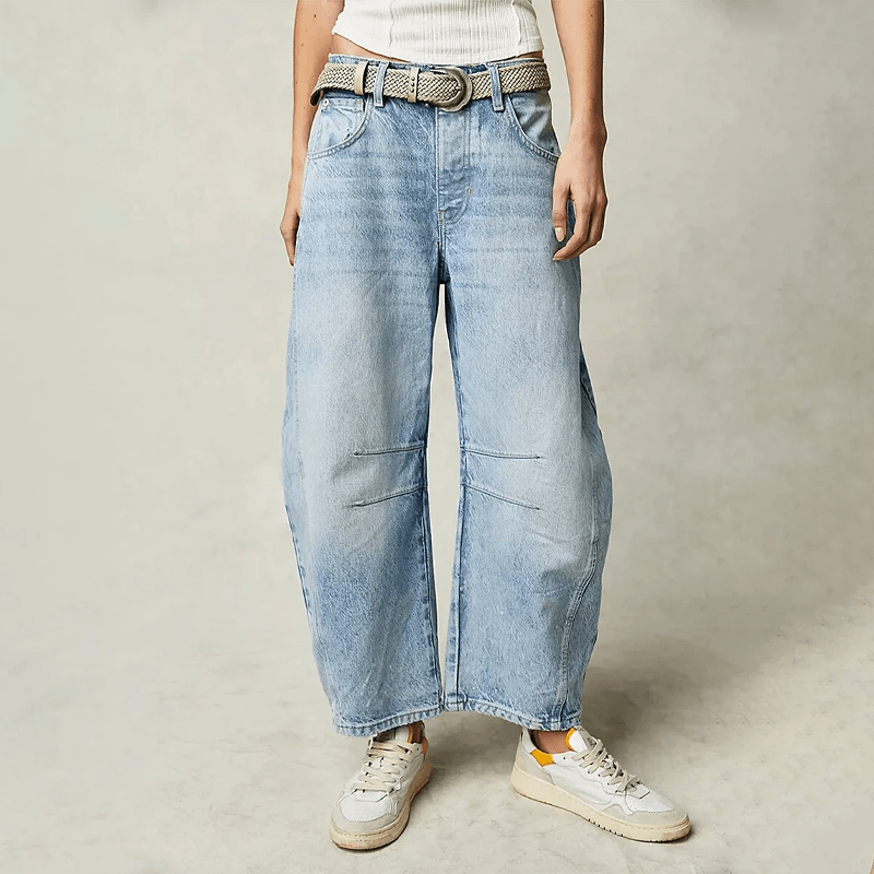 Jeans taille haute confortable pour femme