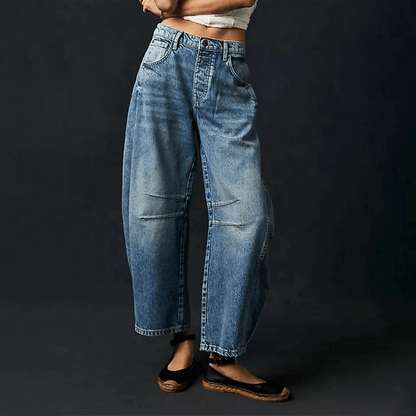 Jeans taille haute confortable pour femme