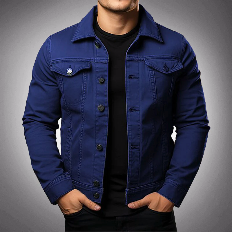 Frank Hardy Veste en jean tendance pour homme
