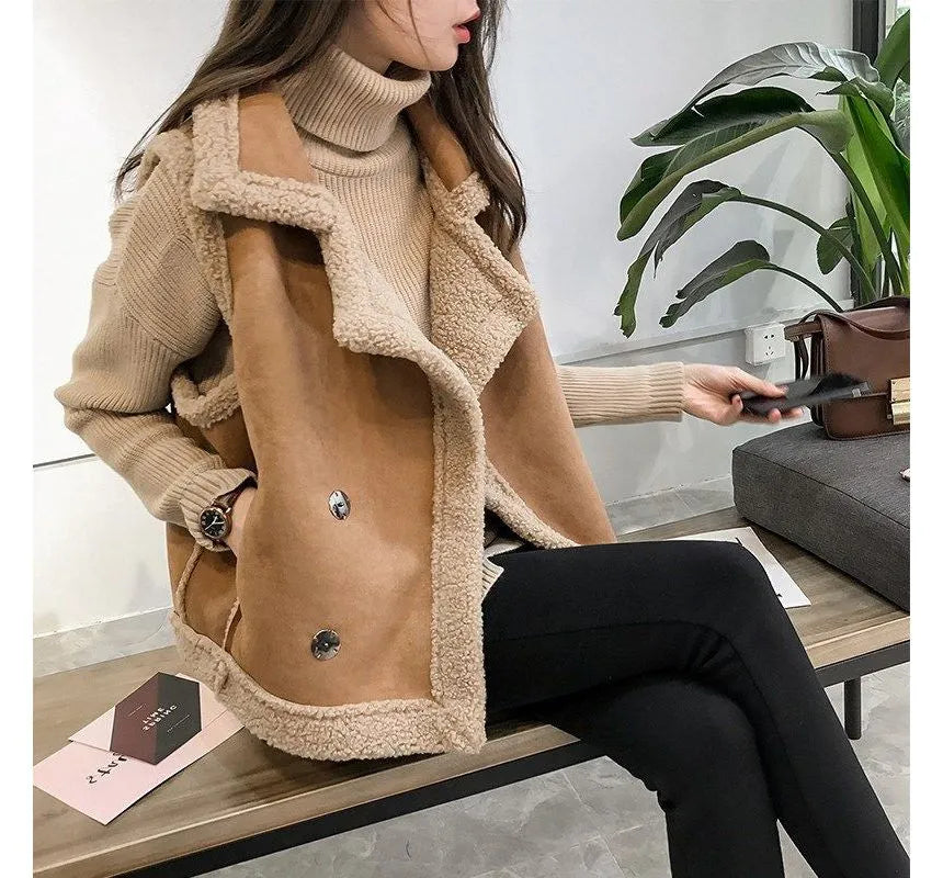 Gilet en cuir femme élégant et hivernal