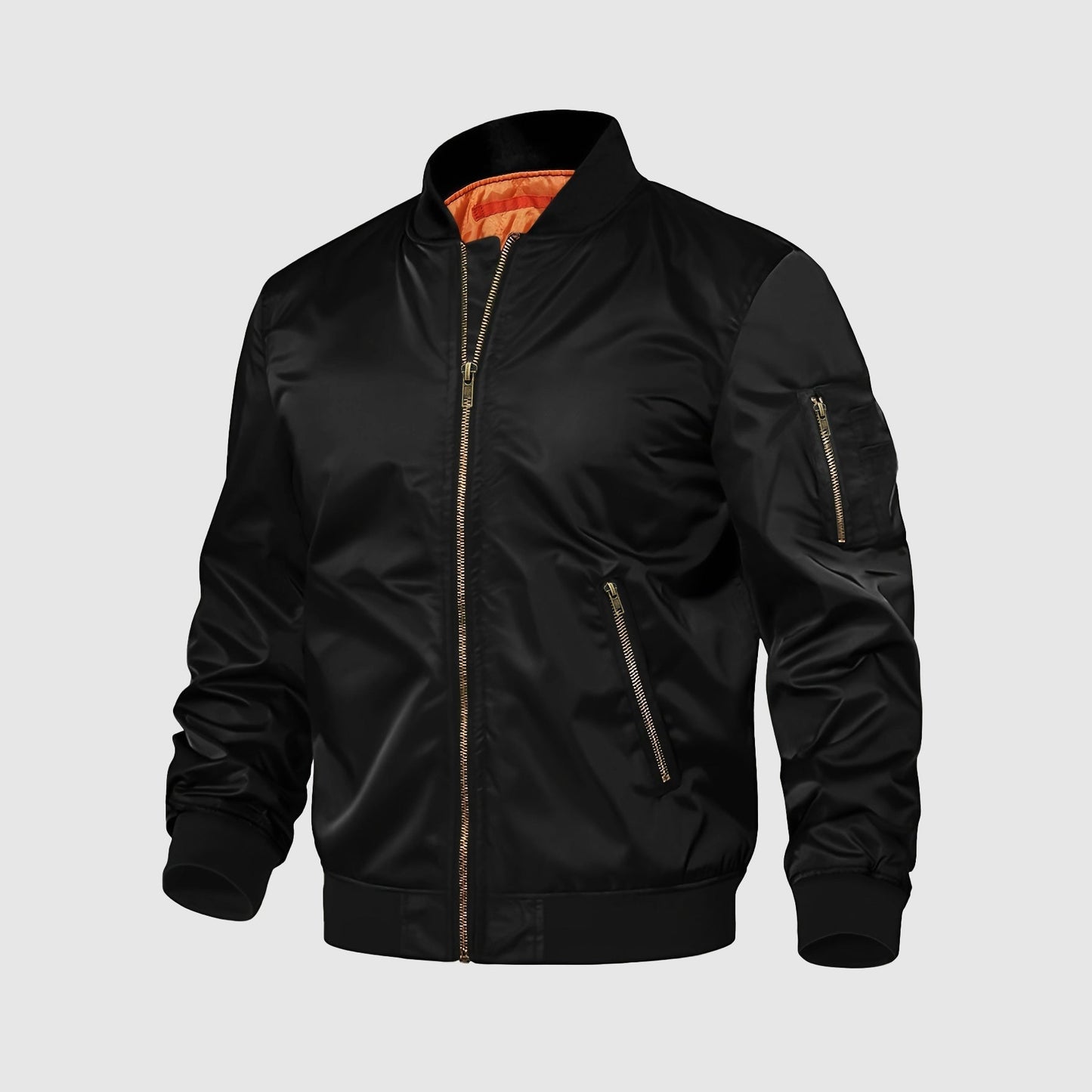 Blouson aviateur en cuir style Alessandro Veneti